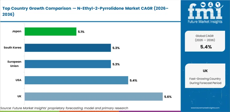 N Ethyl 2 Pyrrolidone Market Cagr Analysis By Country