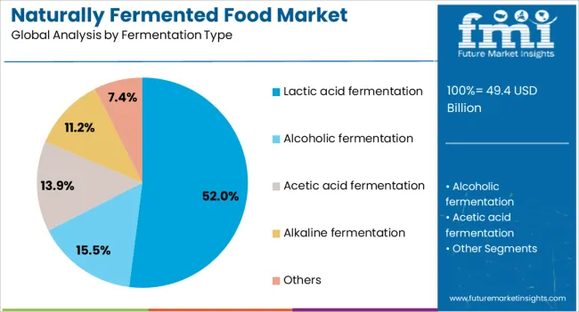Naturally Fermented Food Market Analysis By Fermentation Type