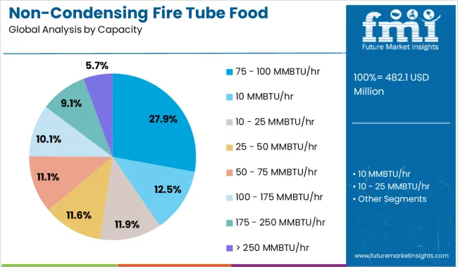 Non Condensing Fire Tube Food Processing Boiler Market Analysis By Capacity