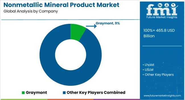 Nonmetallic Mineral Product Market Analysis By Company