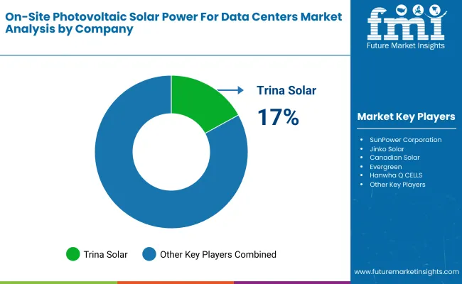 On Site Photovoltaic Solar Power For Data Centers Market By Company