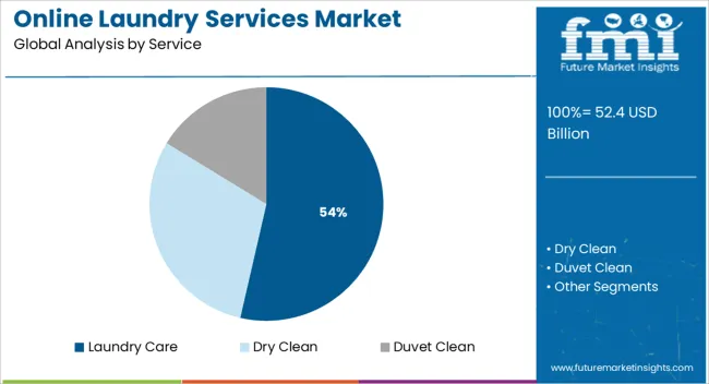 Online Laundry Services Market Analysis By Service