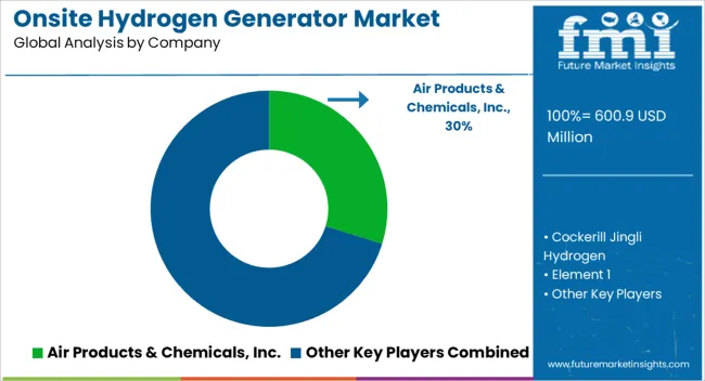 Onsite Hydrogen Generator Market Analysis By Company