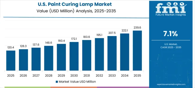 Paint Curing Lamp Market Country Value Analysis