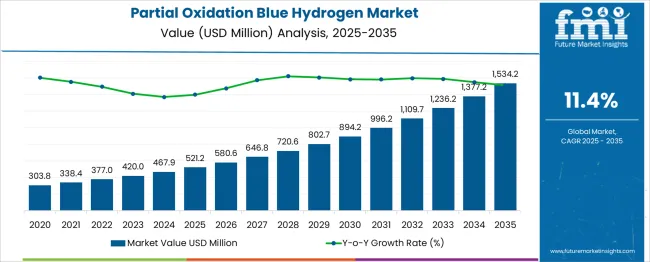 Partial Oxidation Blue Hydrogen Market Market Value Analysis