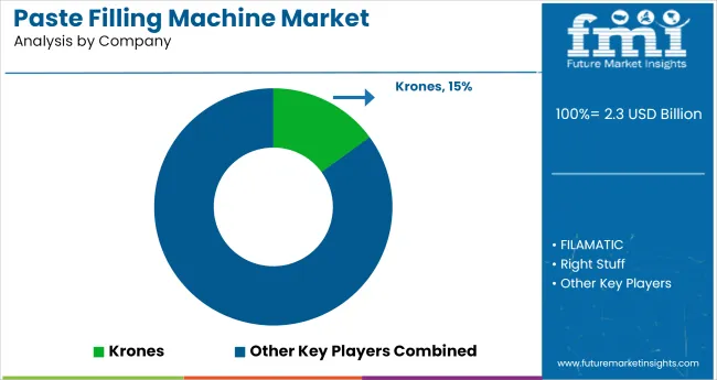 Paste Filling Machine Market Analysis By Company