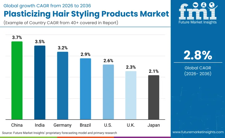 Plasticizing Hair Styling Products Market By Country