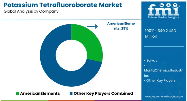 Potassium Tetrafluoroborate Market Analysis By Company