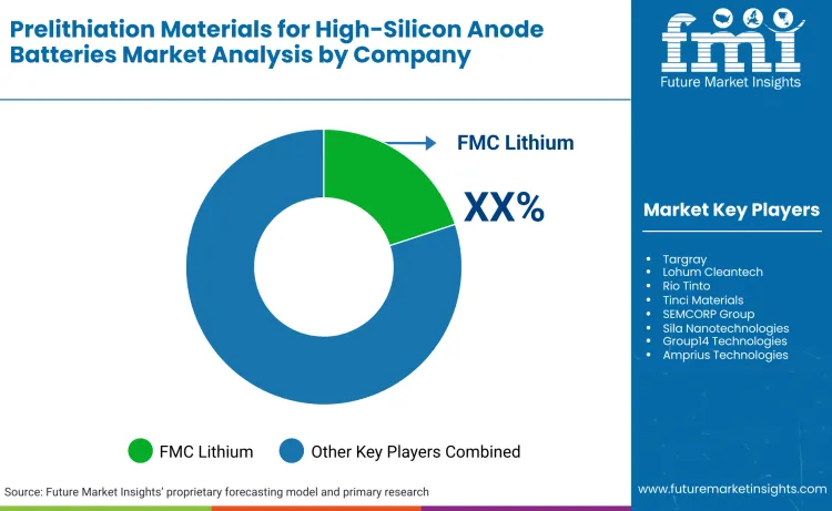 Prelithiation Materials For High Silicon Anode Batteries Market By Company