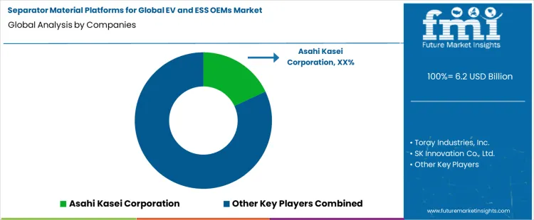 Separator Material Platforms For Global Ev And Ess Oems Market Analysis By Company
