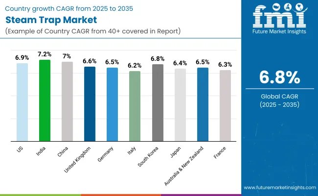 Steam Trap Market By Country
