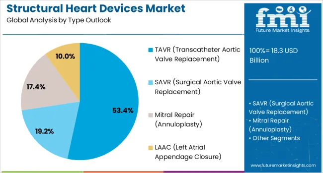 Structural Heart Devices Market Analysis By Type Outlook