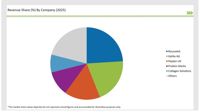 United Kingdom Collagen Peptide Market Revenue Share By Company 2025