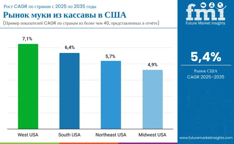 United States Cassava Flour Market By Country Ru