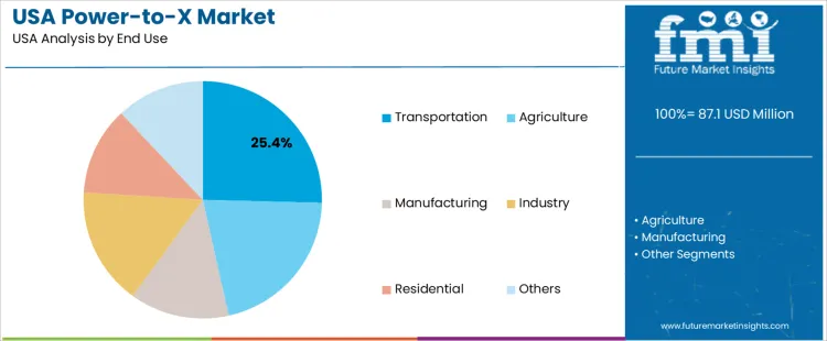 Usa Power To X Market Analysis By End Use