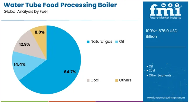 Water Tube Food Processing Boiler Market Analysis By Fuel