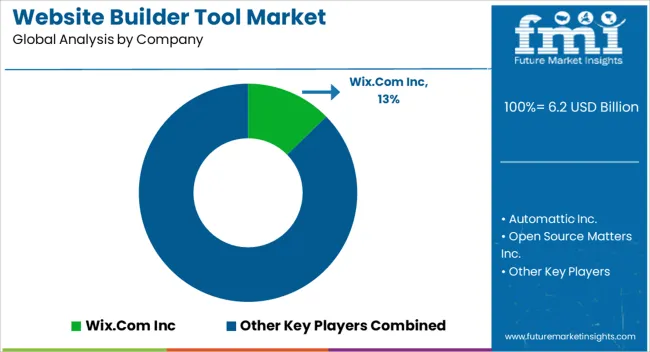Website Builder Tool Market Analysis By Company