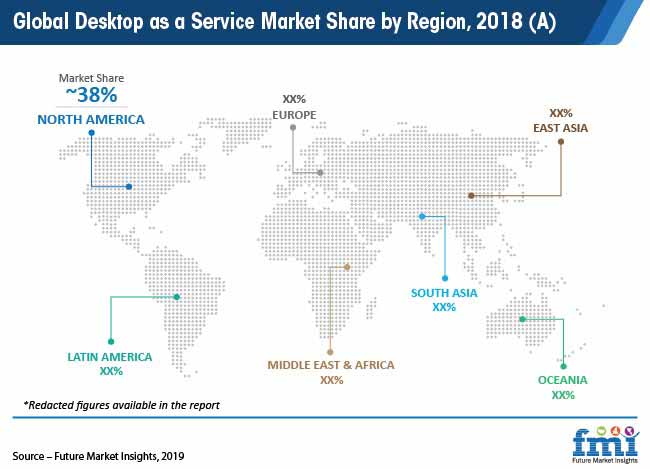 Global Desktop As A Service Market Share By Region 2018a Pr global desktop as a service market share by region 2018a pr